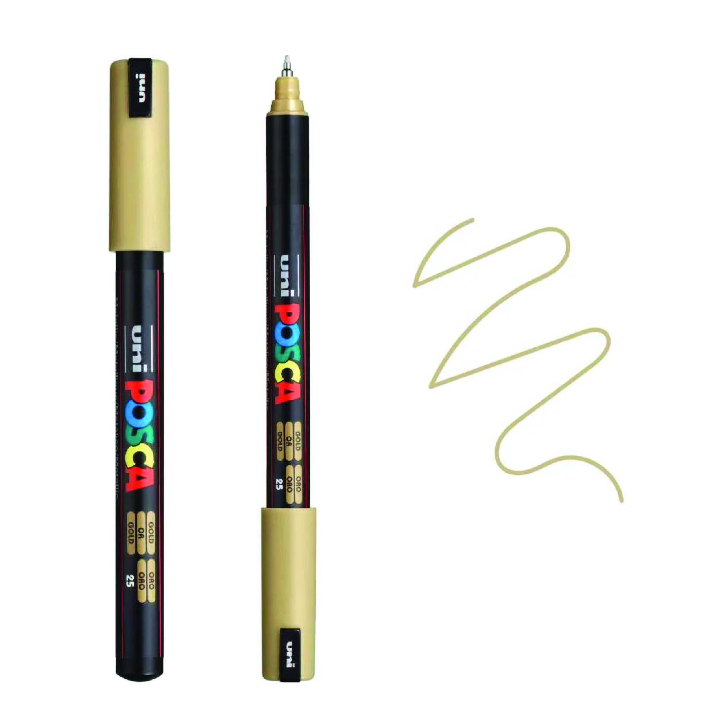 Marker Extra Fine Tip 0.7mm Gold POSCA Uni